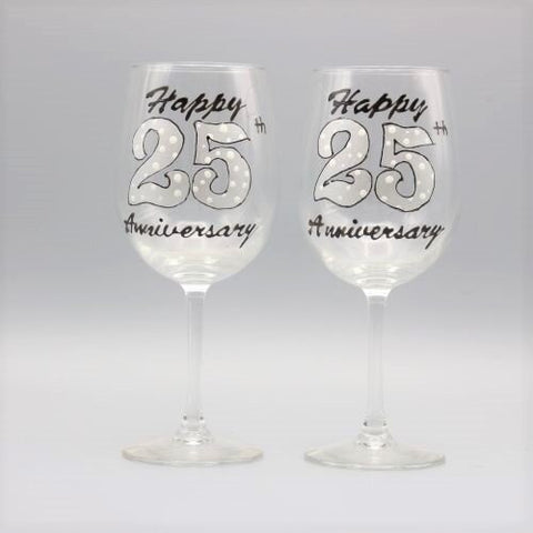 Anniversary Wine Glasses | Set of Two