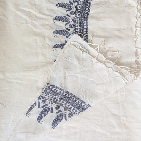 Resham Silk Embroidered Stole