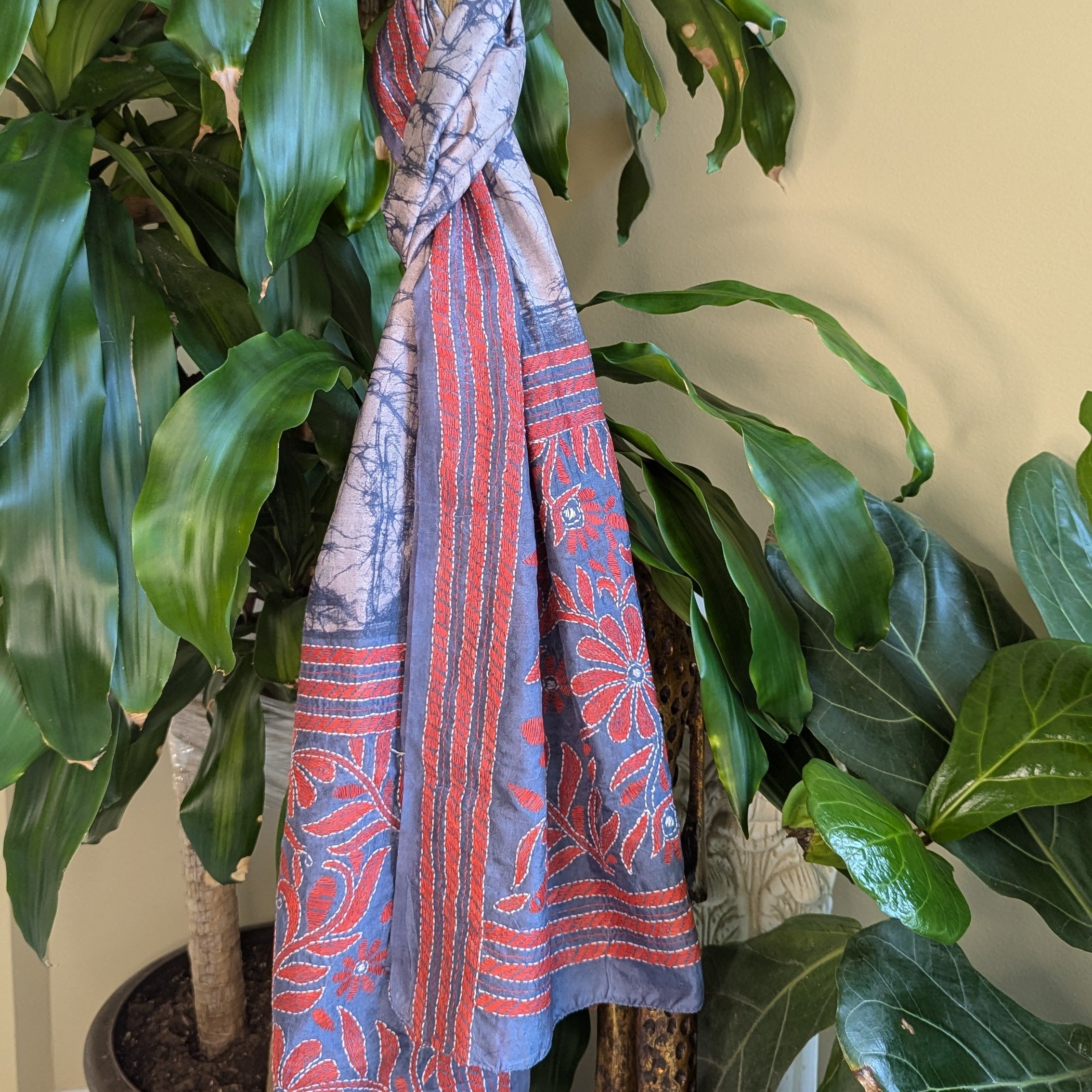 Kantha Silk Stole