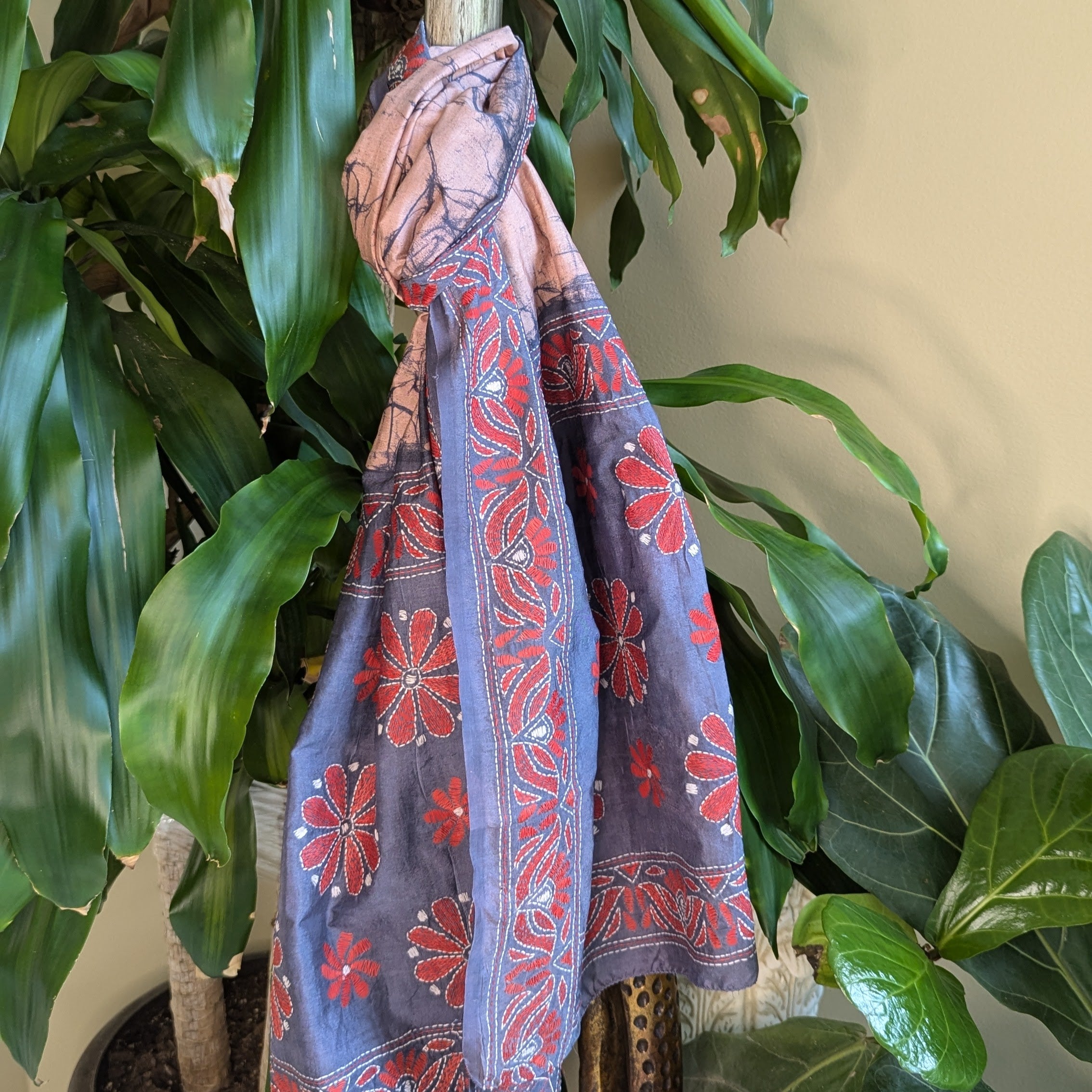 Kantha Silk Stole