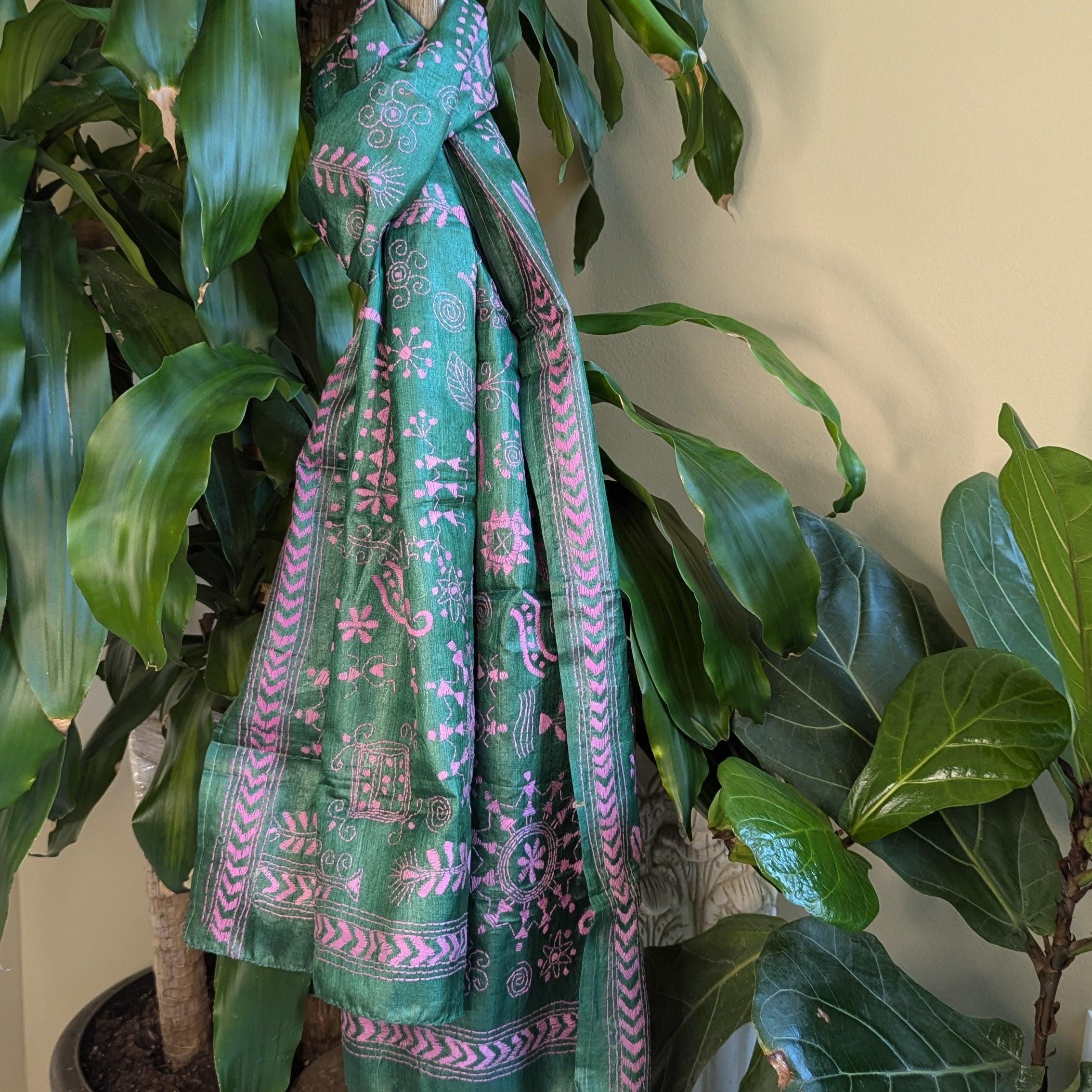 Kantha Silk Stole