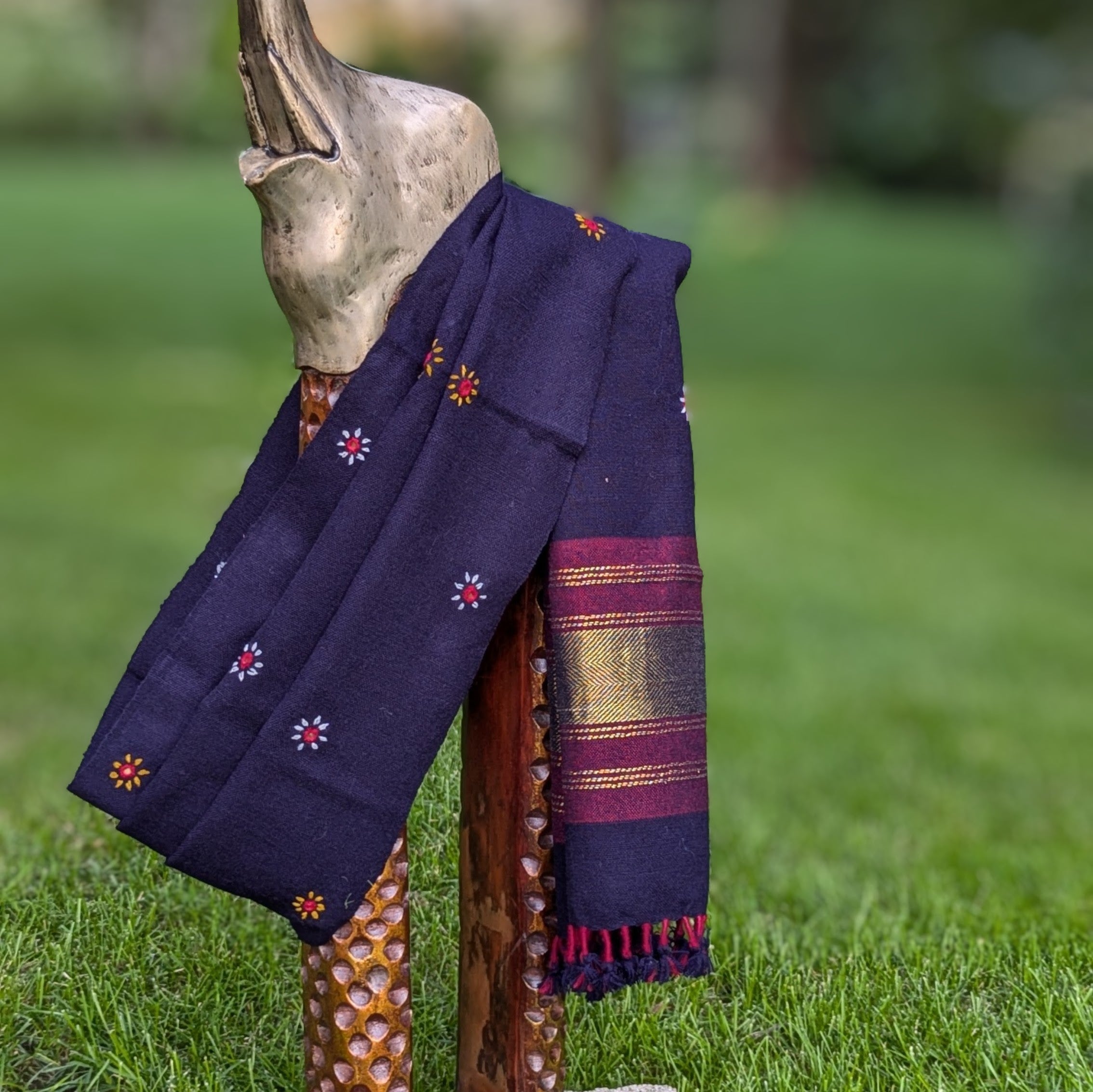 Mirrorwork Kutch Stole