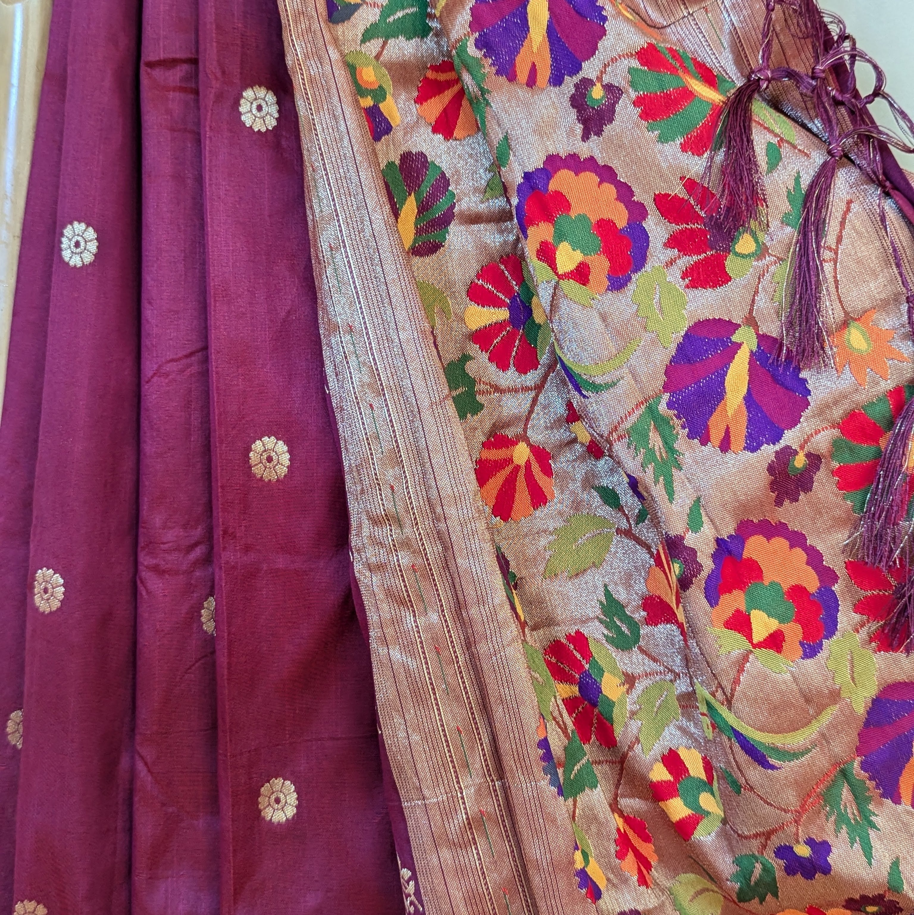 Semi Paithani Dupatta