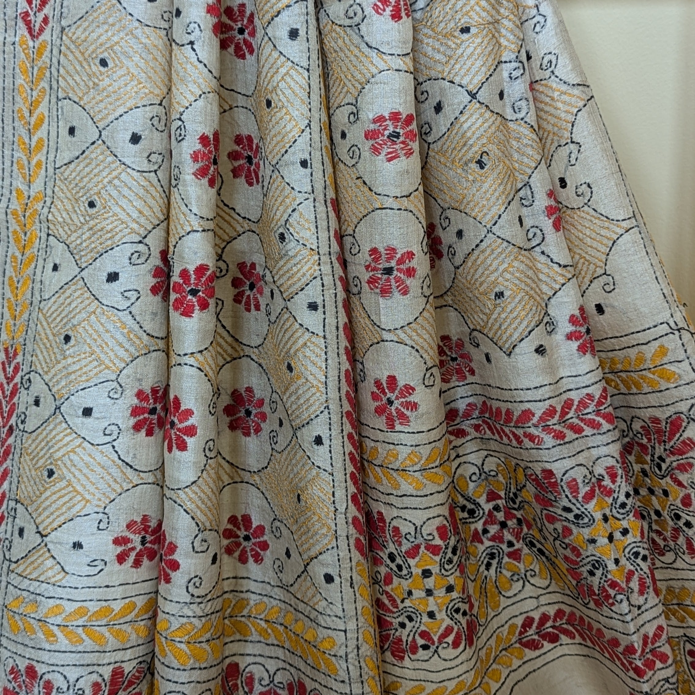 Kantha Silk Stole