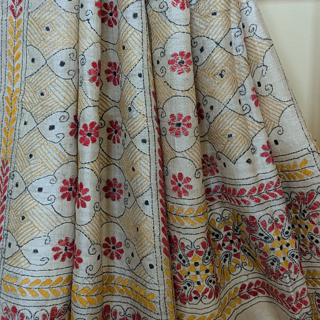 Kantha Silk Stole