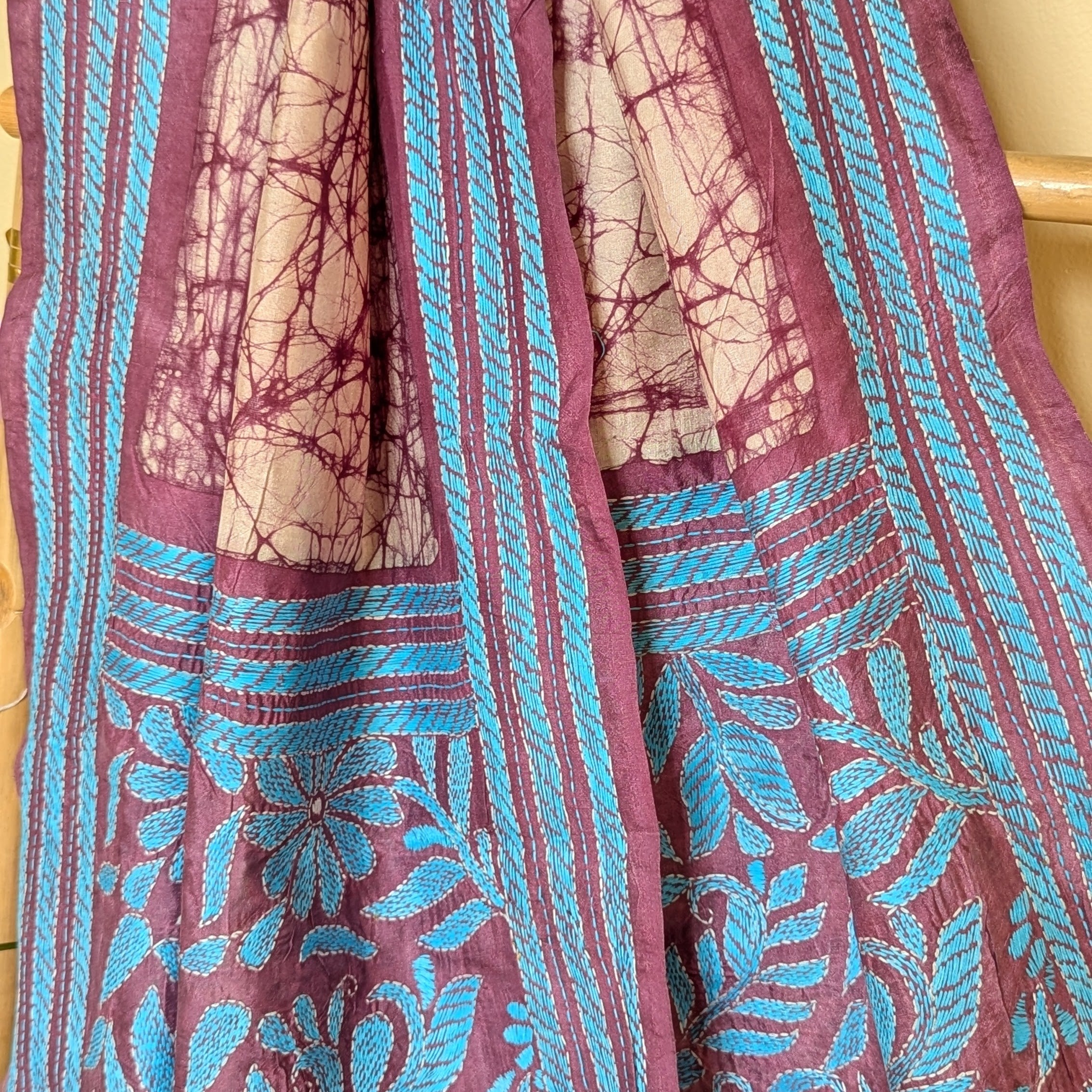 Kantha Silk Stole