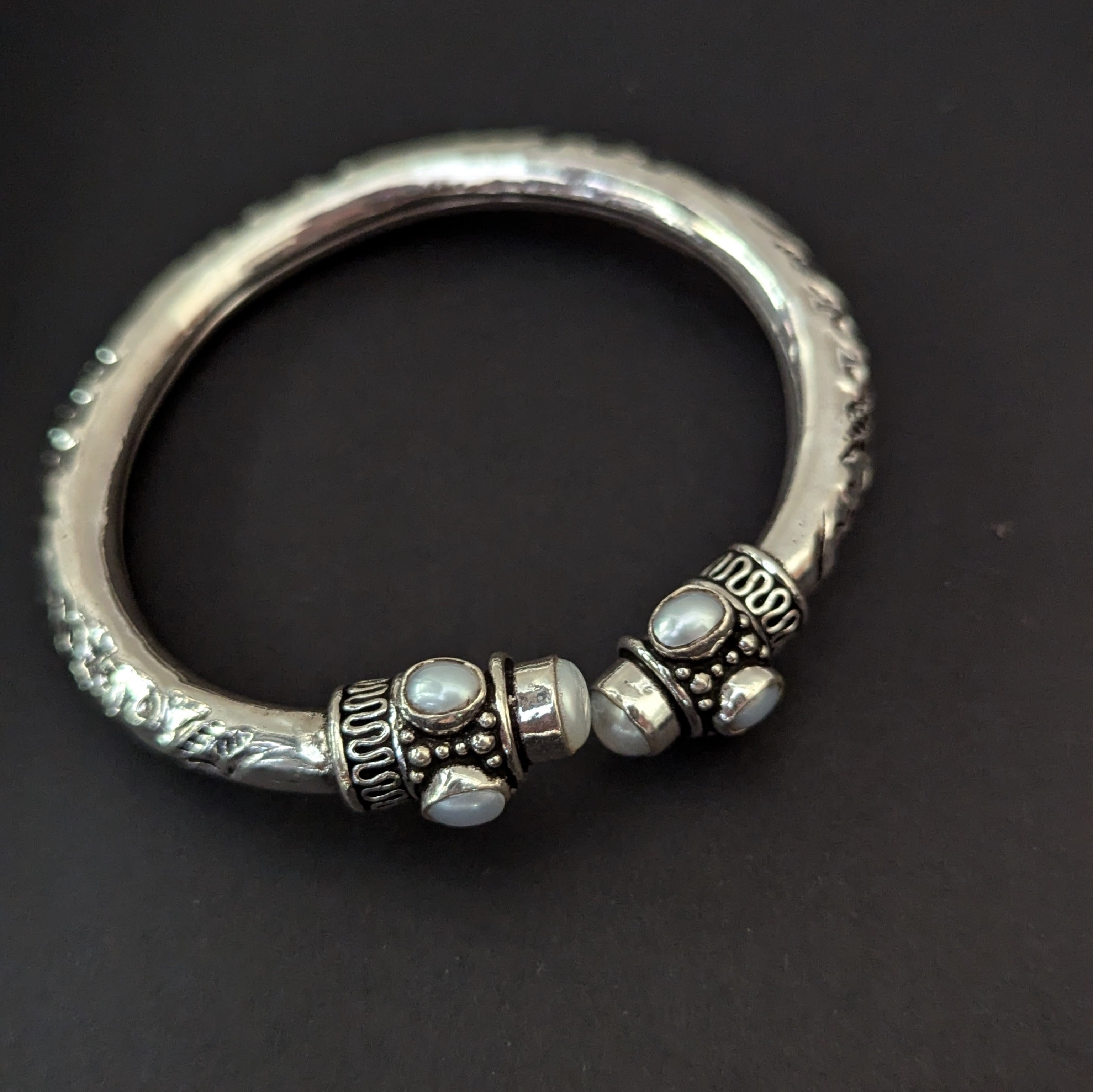 925 Tribal Silver Kada Bangle