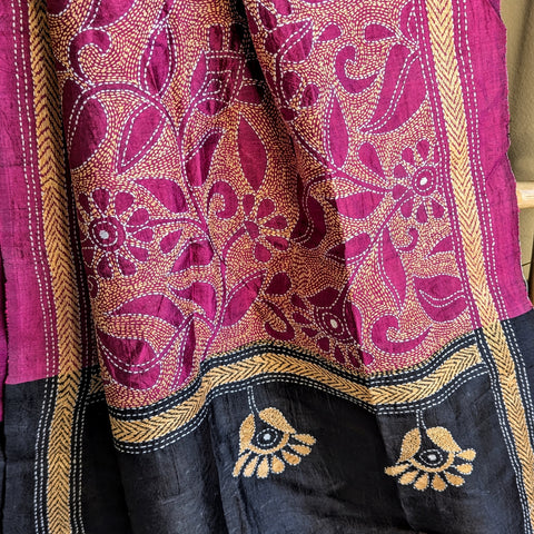 Kantha Silk Stole