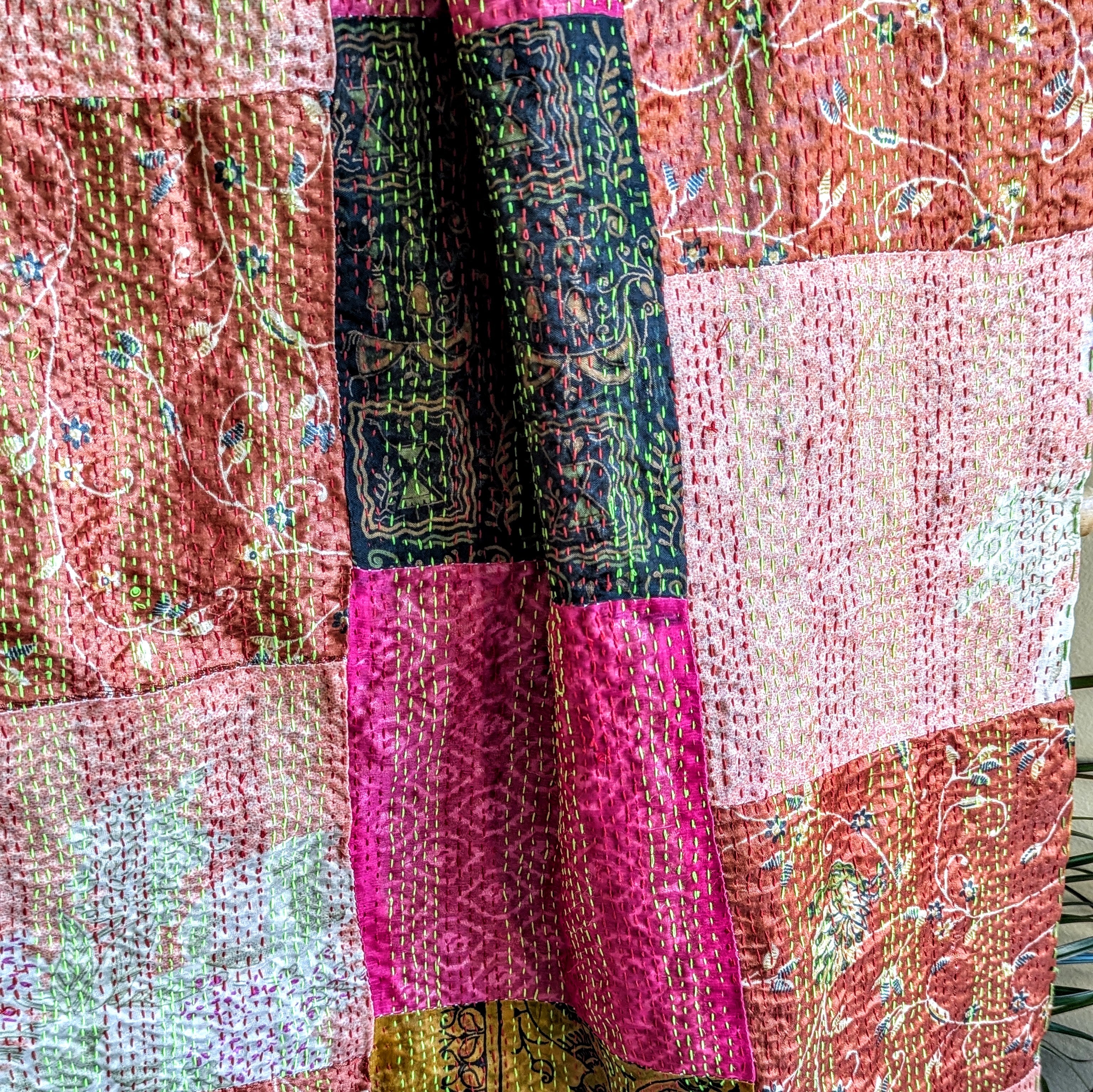 Kantha Silk Stole