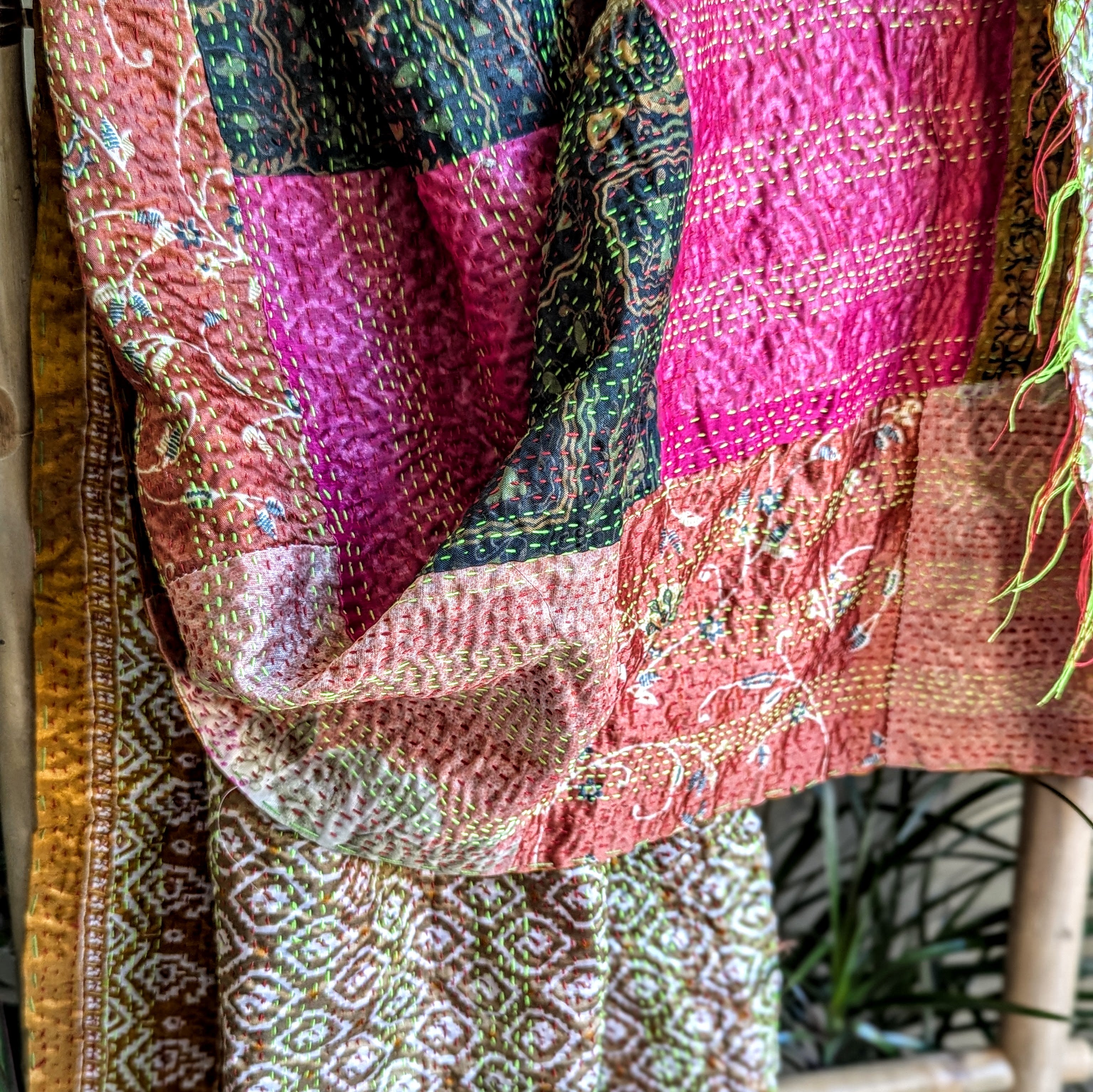 Kantha Silk Stole