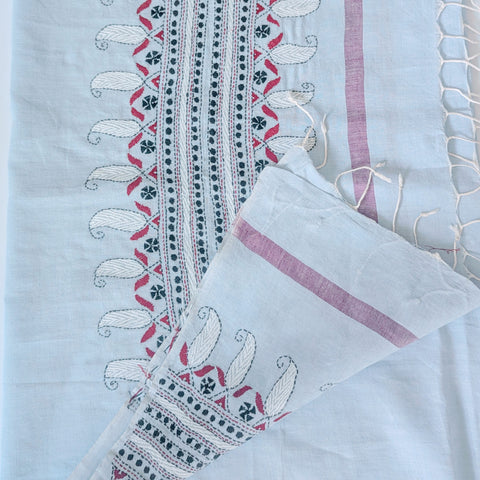 Resham Silk Embroidered Stole
