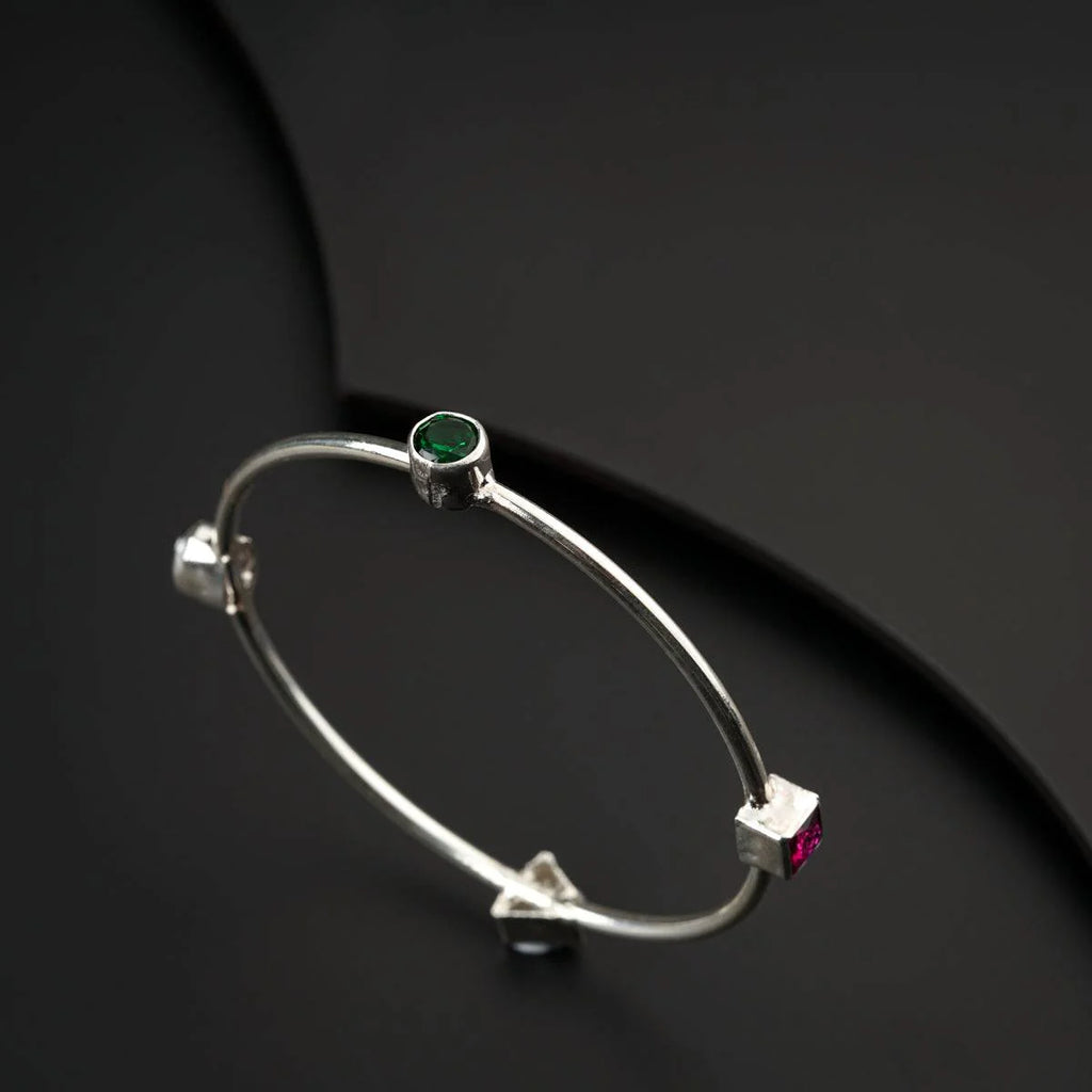 925 Semi Precious Stones Bangle