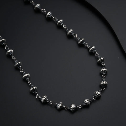 925 Silver Oxidized Beads Necklace