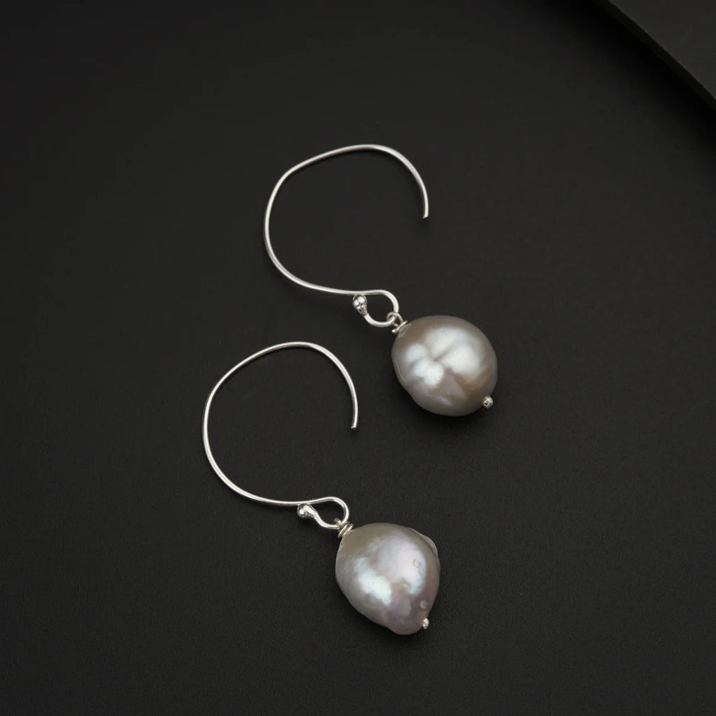 925 Silver Earrings - Green Onyx or Pearl