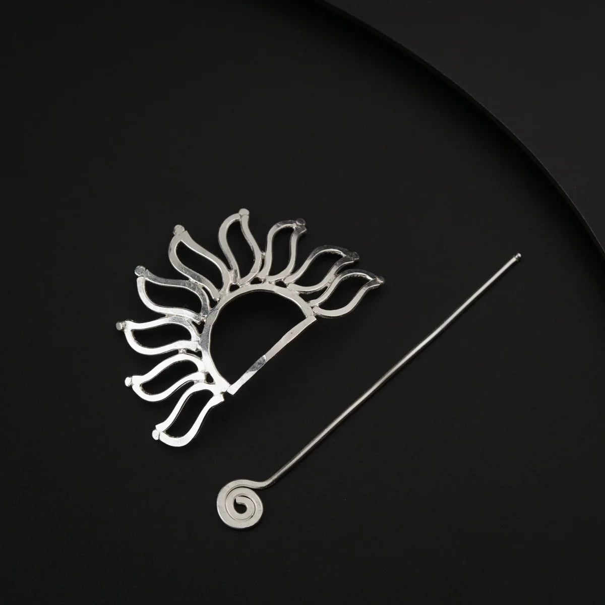 925 Silver Sun Hairpin