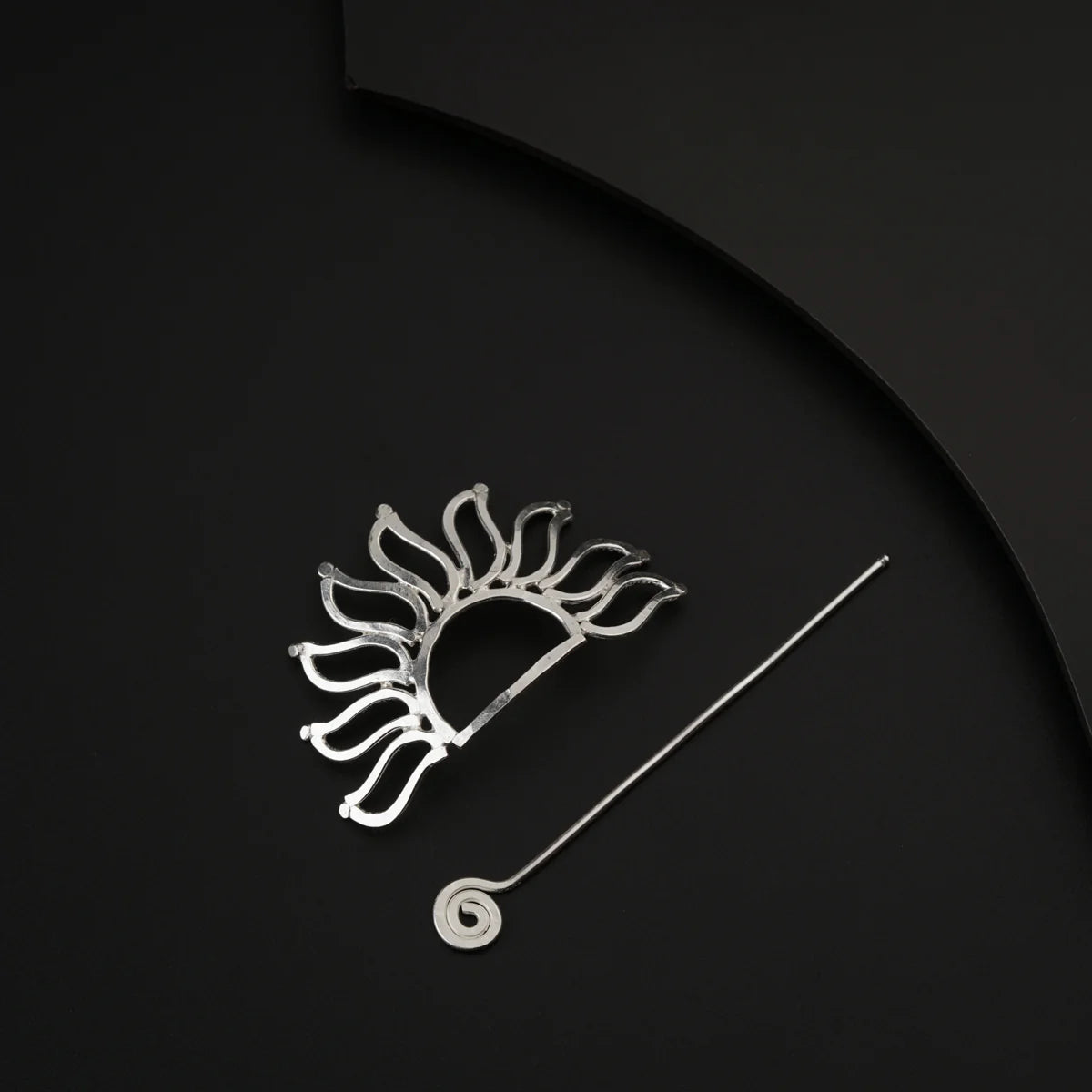 925 Silver Sun Hairpin