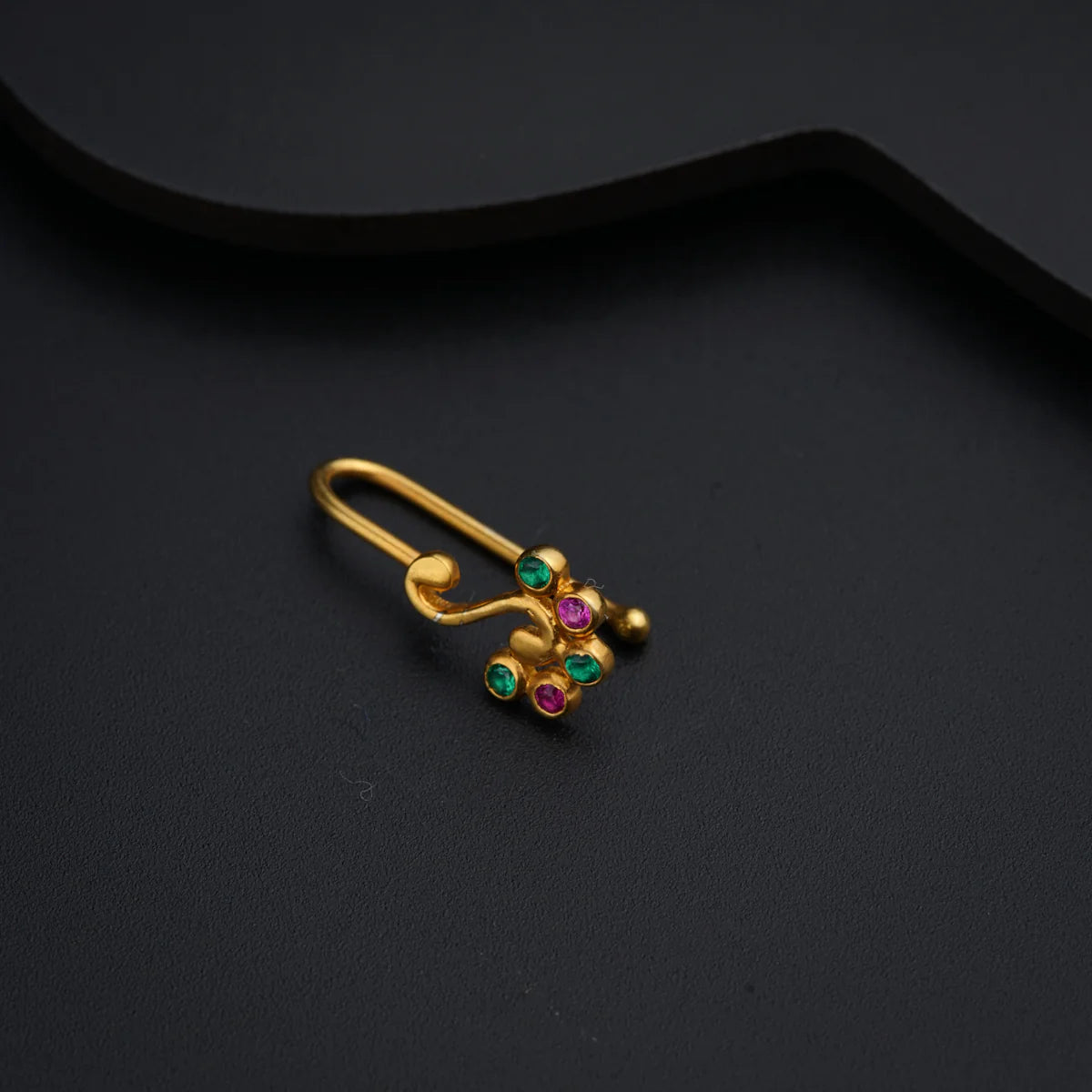 925 Silver Nose pin Multi Color (Clip on)