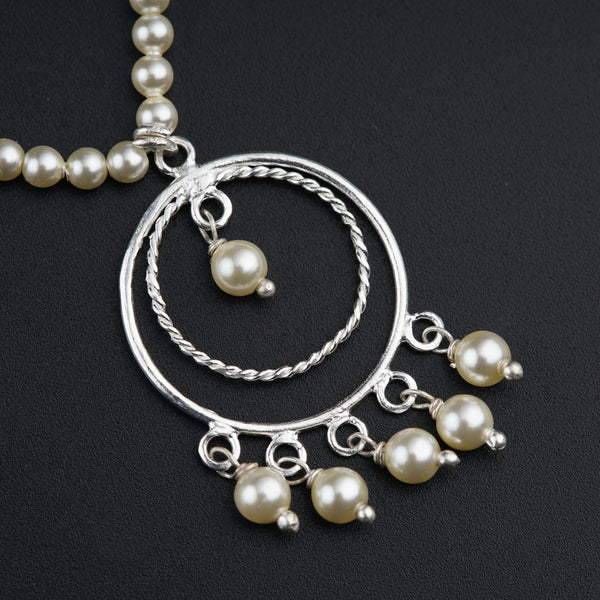 925 Silver Set with Pearls