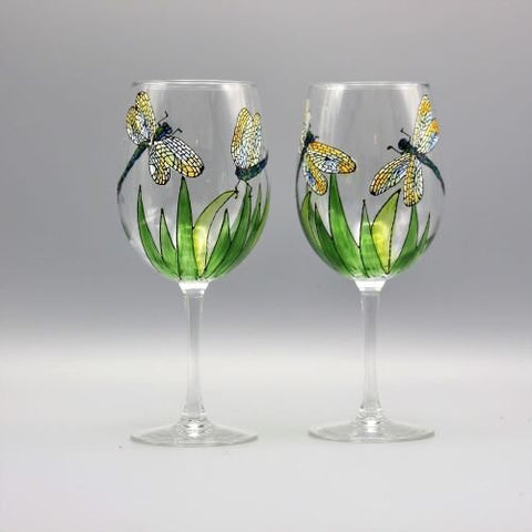 Dragonfly Wine Glasses | Set of Two